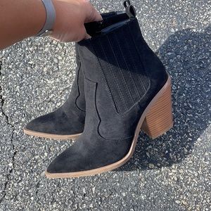 Black Booties, Size 9, Worn Once